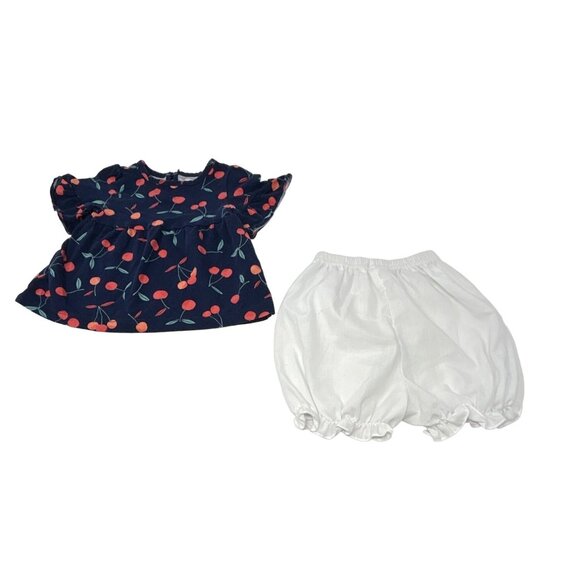 Baby Girl's - Plaid‎ Dress, Navy Dress & Bloomers & Blue Jumper - - Size 6 Month - Picture 7 of 9